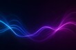 © Background - Neon light waves in blue and magenta on dark background—energy lines and soundwave vibe for futuristic tech banners, music posters, motion graphics and ads.