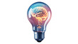 © hamad - Brain lightbulb idea innovation creativity intelligence inspiration knowledge mind thinking concept power on transparent background