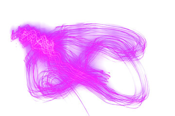 Wall Mural - abstract pink light overlay effect light trail leak design element isolated on transparent backgroun