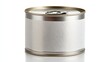© InfinityArtCreator - Blank white canned food container with pull tab for packaging design