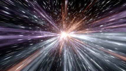 Wall Mural - dynamic abstract shot of light moving rapidly through space with vibrant colors and stunning motion 