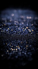 Wall Mural - dark blue glitter background with golden sparkle