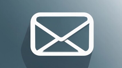 Digital Communication Symbol Depicted by Opened Paper Missive Enclosed Within Electronic Mail Icon