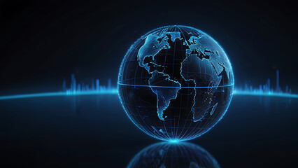 Wall Mural - global earth world technology system