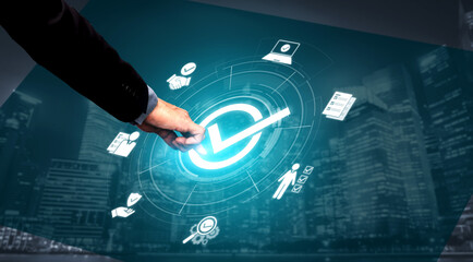 Wall Mural - quality assurance ensures product excellence with compliance checks, qa qc systems, and consistent c