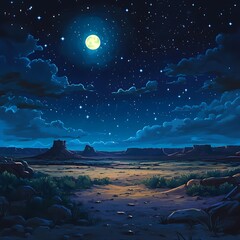 Wall Mural - Celestial lunar eclipse highlighting moon surface in cosmic universe high resolution picture