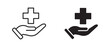 © Masuda Akthar - Health care icons set. Medicals care vector illustration
