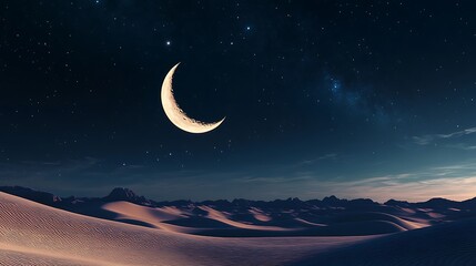 Wall Mural - Full moon reflecting perfectly on calm wilderness lake high resolution picture