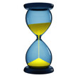 © Poly - Hourglass timer isolated on transparent background