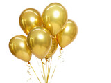 golden party balloons