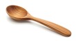 © SaifulAziz - Carved Wooden Spoon: Rustic Kitchen Utensil on White