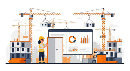 Visualizing Progress: Construction Site and Data-Driven Insights on Construction Management