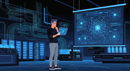 Analyzing complex data network systems in a futuristic environment setting