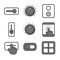 set of icons