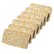 © Bismillah - Multiple slices of raw tempeh, a nutritious fermented soybean cake, are stacked. This plant based protein is a versatile ingredient for healthy meals.