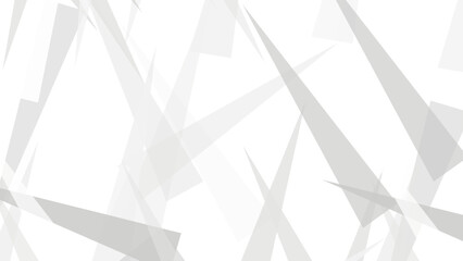 Wall Mural - abstract white and grey on light silver background modern design. transparent material in 3d triangl