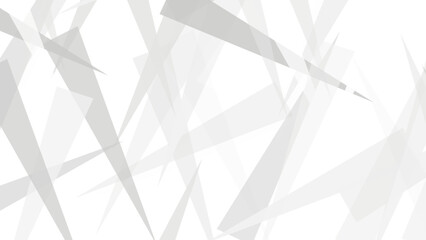 Wall Mural - abstract white and grey on light silver background modern design. transparent material in 3d triangl