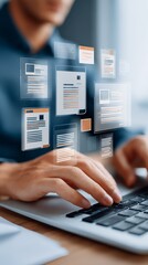 Boosting productivity, mastering efficient laptop typing techniques for enhanced workflow.