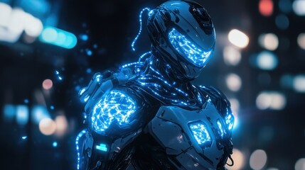 Futuristic robot armor design