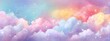 © Horsi - Pastel colored clouds with glittering sparkles