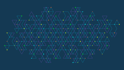 Wall Mural - Technology design with abstract geometric background. Minimalistic vector texture with linear pattern