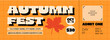 © Gumico Studio - Orange Retro Fall Autumn Festival Ticket Template