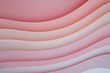 Canvas Print - Abstract Pink and White Wave Layers: Soft, Elegant, Minimalist Background Texture
