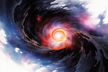 Wall Mural - a blackhole nebula isolated on clear pale solid white background astronomy universe nature.