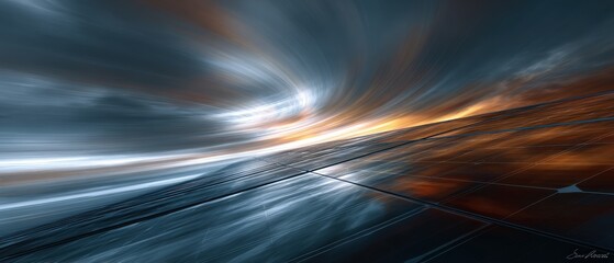 Wall Mural - Dynamic Energy Flow Abstract Background