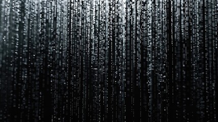 Abstract picture of binary code with digital technology style design with the coding data flowing show dynamic movement represent about programming by programmer or problem solve by encryption. AIG53.