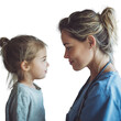 © imountain - nurse with little girl patient on transparent png background