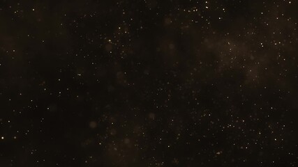 Wall Mural - Luxury background with glittering shiny gold particles and shimmering bokeh light. Elegant golden background ideal for glamorous events, award ceremonies or talent shows. 