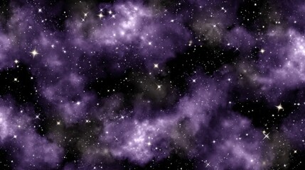 Wall Mural - Purple nebula cosmic background stars galaxy space