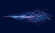 © natrot - Ai technology. Concept of artificial intelligence. Blue and dots lines. Digital, communication, science, networks