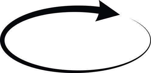 Wall Mural - 
rotation icon. 360 rotation icon vector illustration. circle arrow icon set. circular arrow icon, refresh, reload arrow icon. 
