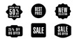 © Dzmitry - Set of new stickers, sale tags and labels. Shopping stickers and badges for merchandise and promotion, special offer, new collection, discount etc. Red stickers for web banners
