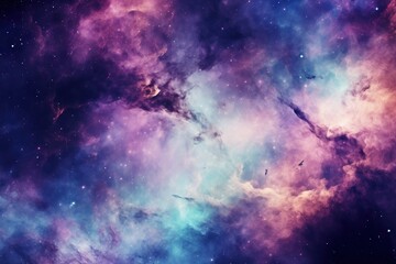 Wall Mural - purple nebula space backgrounds.