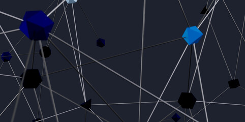 Modern abstract background of connected nodes. Ideal for technology, network, and communication concepts.