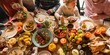 © Rawpixel.com - Diverse family enjoying a Thanksgiving festive meal. Laughter and food shared on a table. Thanksgiving celebration with family, delicious and joyful. Diverse family enjoy Thanksgiving meal together