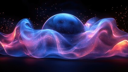 plasma ball in the dark