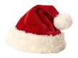 © DigitalDreamScapes - Festive red Christmas hat with fluffy white trim and pom pom, perfect for holiday celebrations and winter festivities
