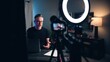 © yashinta - Educator Creating E-Learning Video with Ring Light