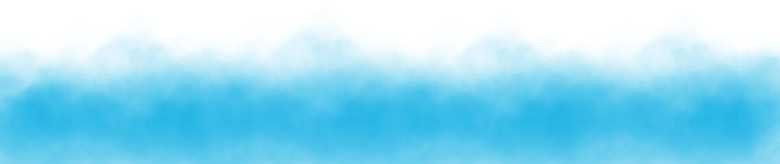 Wall Mural - vector realistic smoke cloud or light blue fog, abstract gas on transparent background