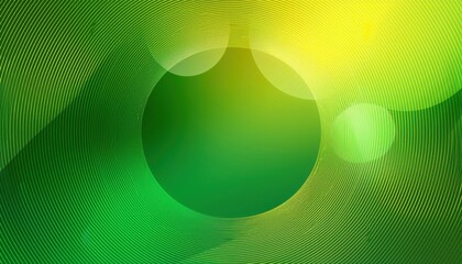Wall Mural - vibrant green and yellow curved line pattern with abstract circular waves for modern digital backgro