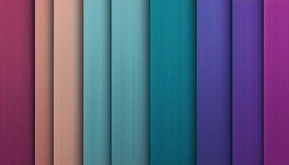 Wall Mural - pastel to vibrant gradient wooden planks with vertical lines blending peach teal purple and red tone