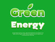 © Popskraft - Vector Trendy template Green Energy. Modern Classic Font. Artistic Alphabet Letters and Numbers