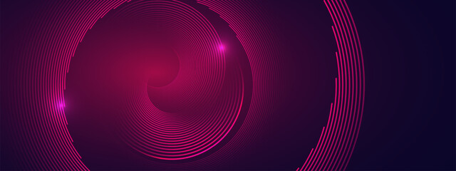 Wall Mural - Gradient abstract background, technology hi-tech futuristic template. Vector illustration