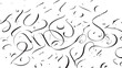 © RS Airt - Elegant Calligraphy Black and White Background with Swirling Lines and Delicate Strokes for Graphic Design Projects and Artistic Compositions