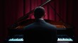 © KASUEMA SALAE - A professional musician passionately playing a grand piano on an elegant concert stage