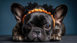 © mizan - French Bulldog dog wearing a Halloween bat headband